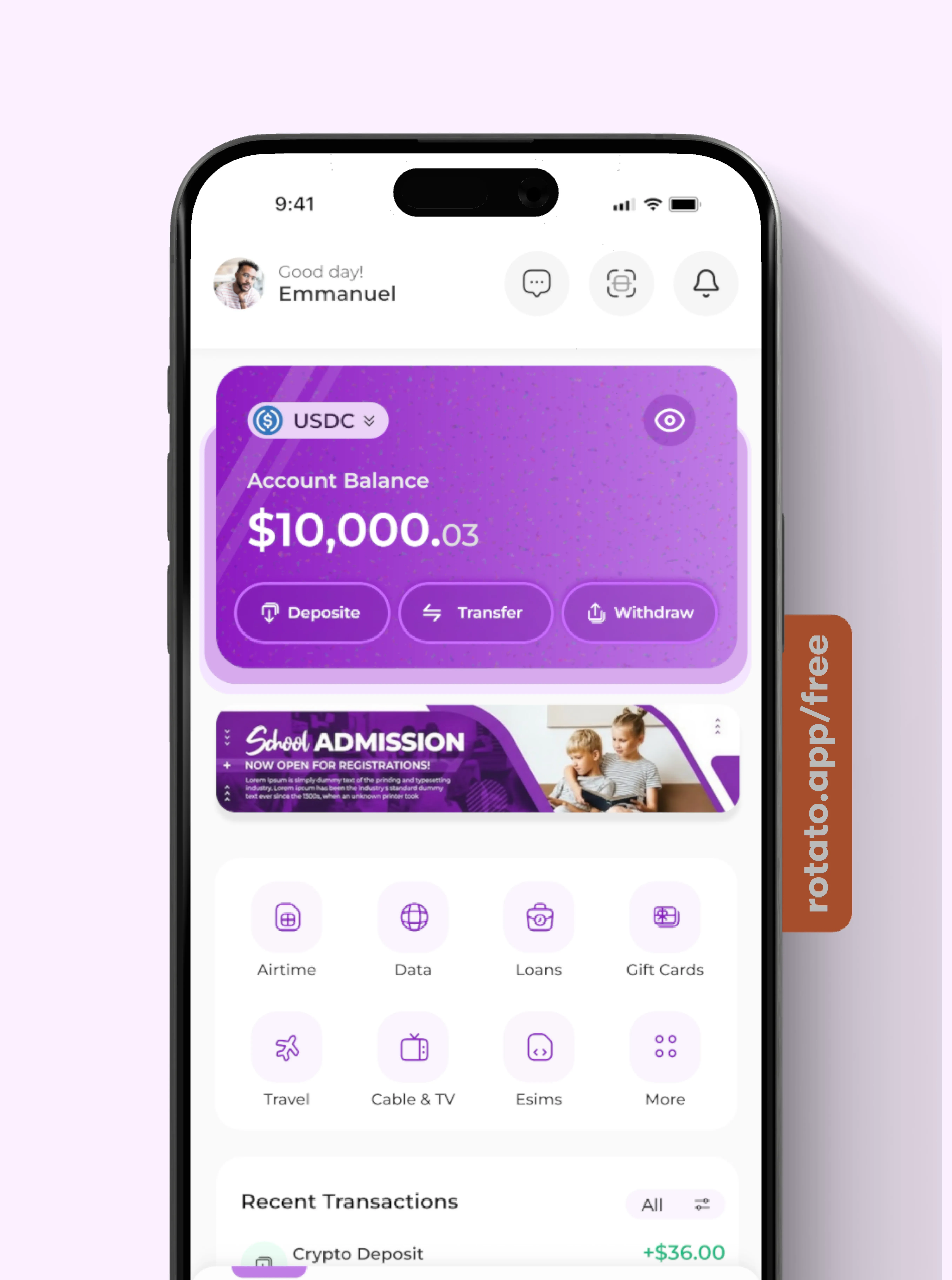 Project Mobile Interface Showcase